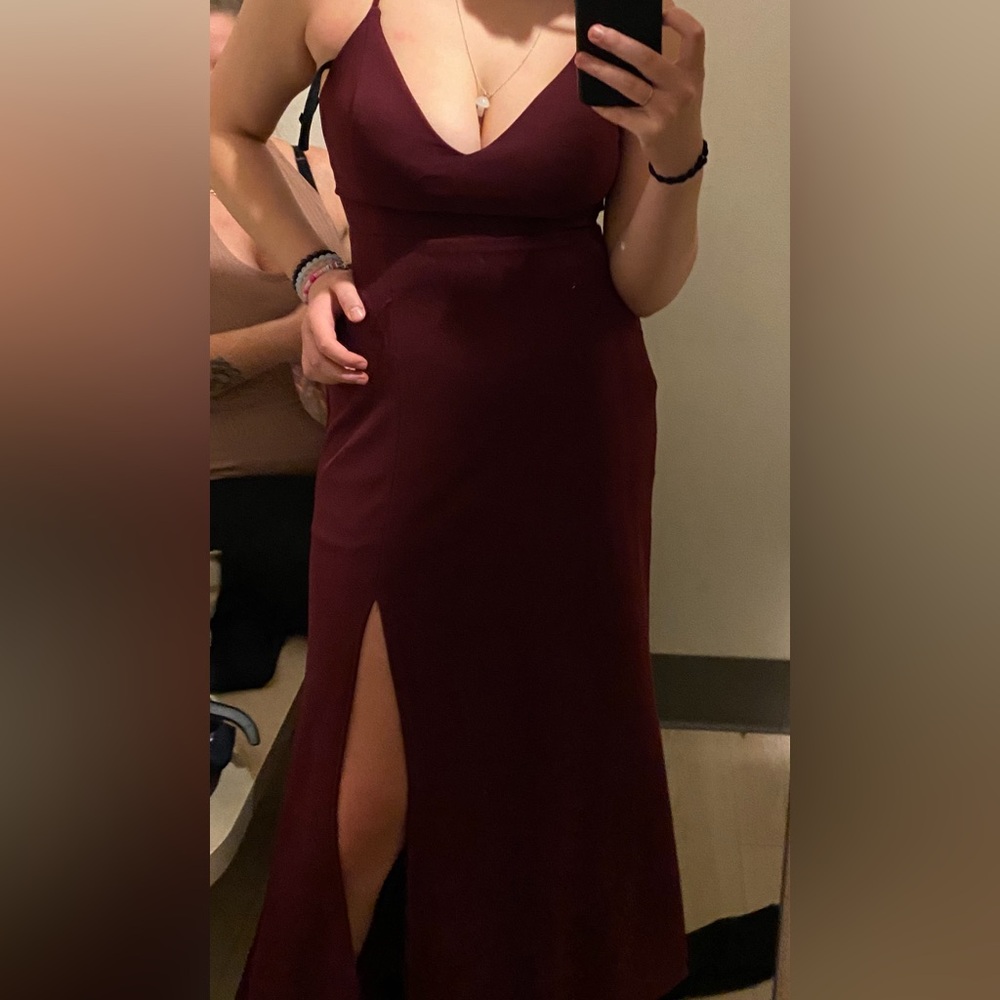 Maroon prom dress size 15/16